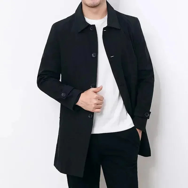 Men's Trench Coat Slim Fit Classic Design