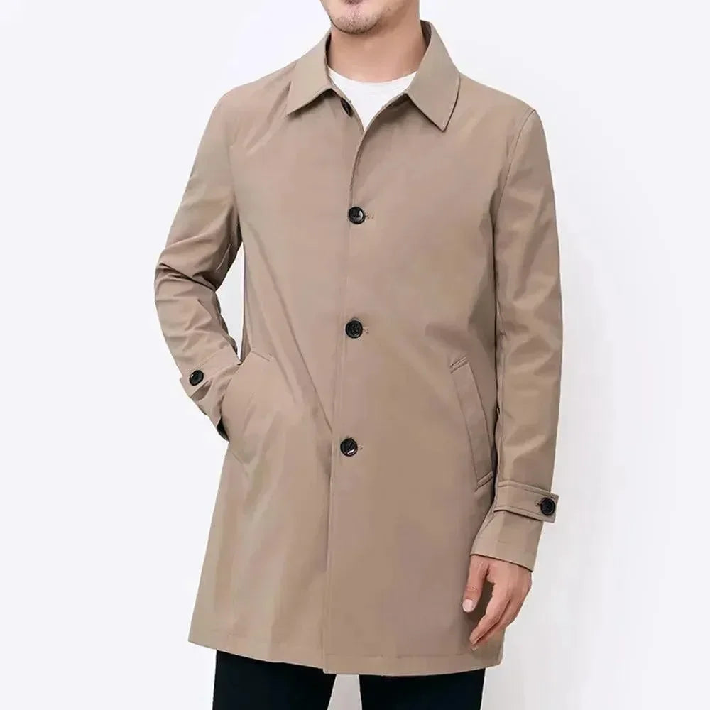 Men's Trench Coat Slim Fit Classic Design
