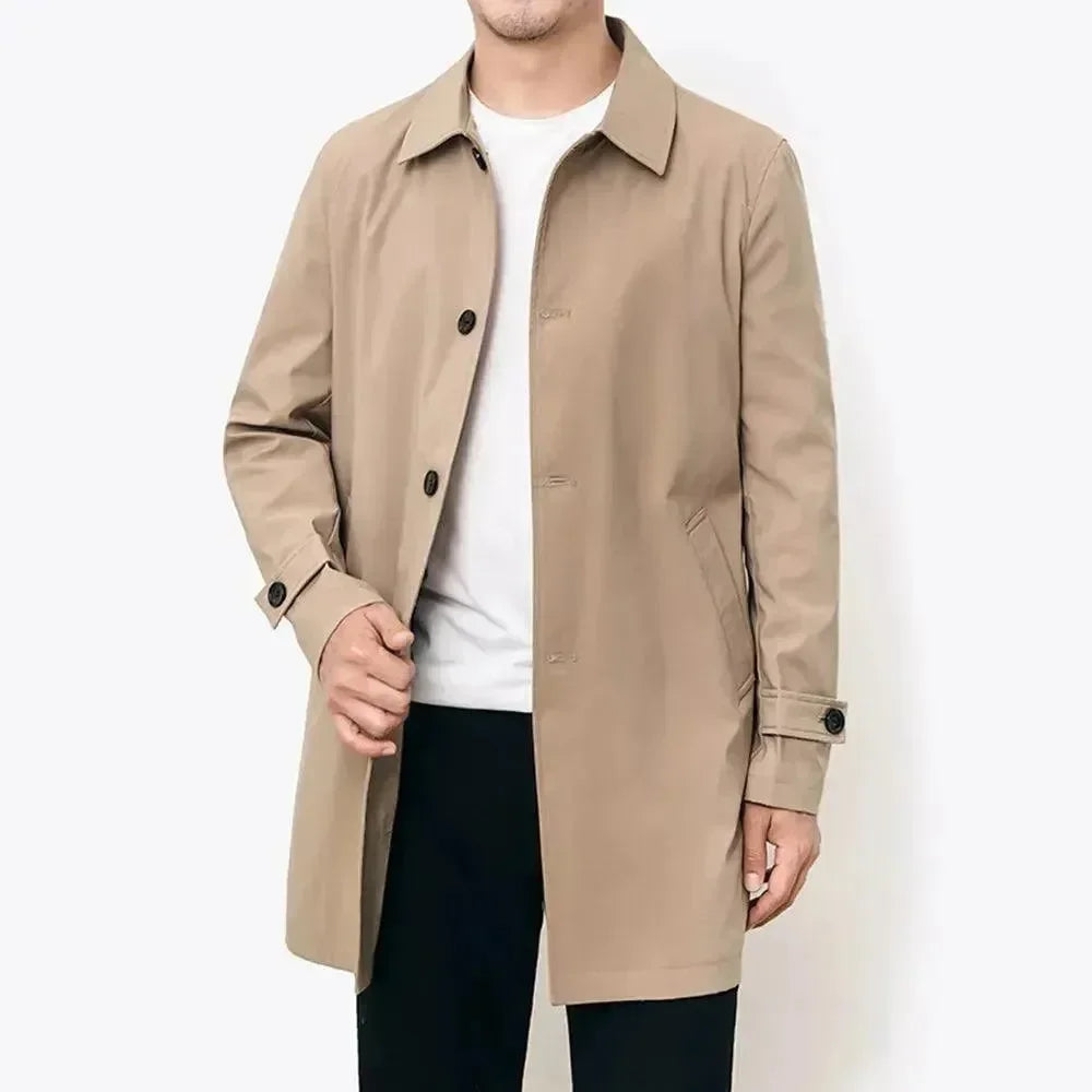 Men's Trench Coat Slim Fit Classic Design