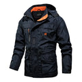 Men's Utility Windbreaker Jacket Slim Fit Casual Style