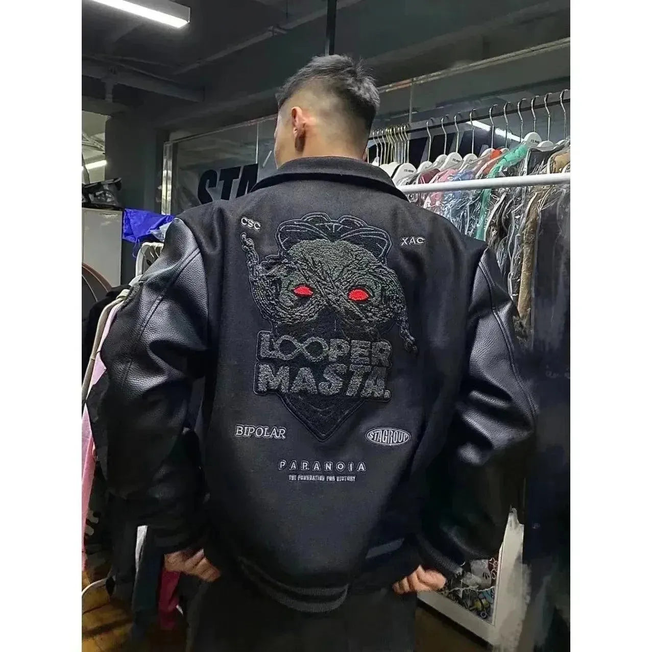 Men’s Varsity Jacket Hooded Casual Style