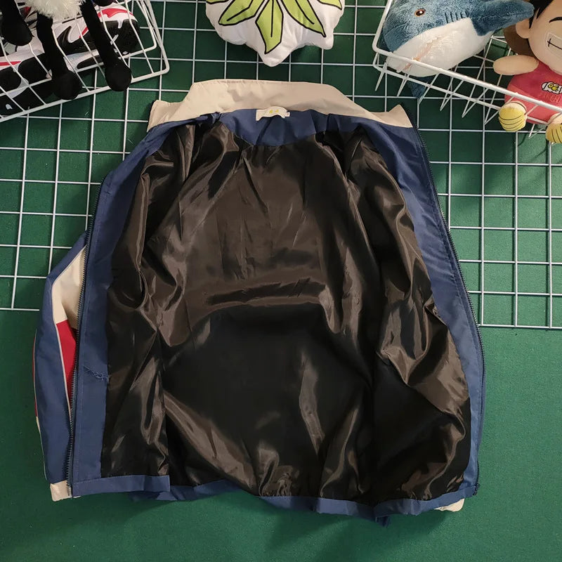 Men's Varsity Windbreaker Jacket Lightweight Casual Style