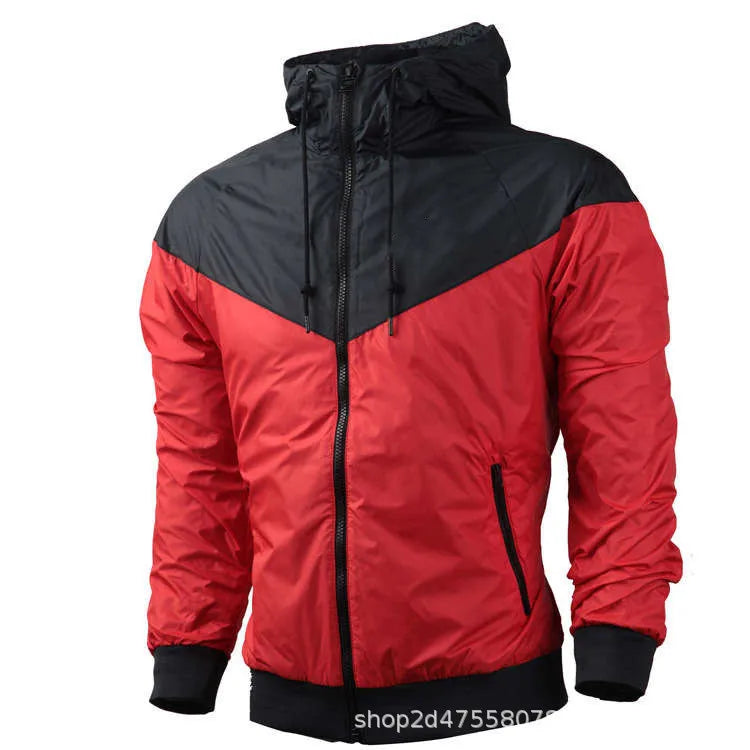 Men's Waterproof Windbreaker Jacket Hooded Outdoor Style