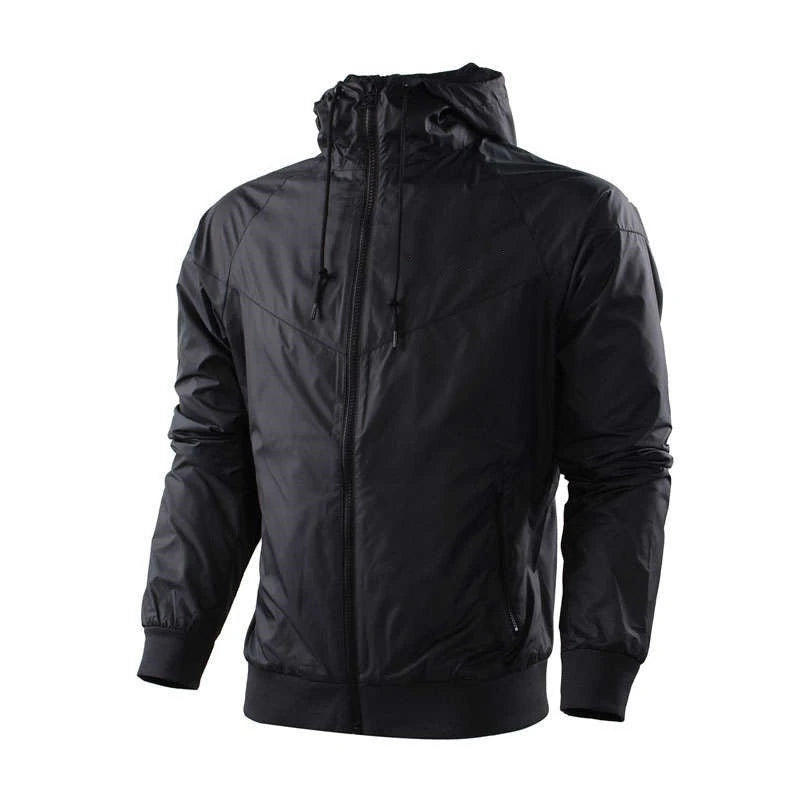 Men's Waterproof Windbreaker Jacket Hooded Outdoor Style