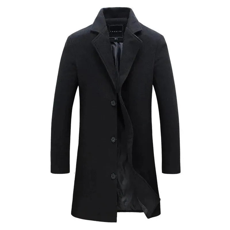 Men's Wool Overcoat Slim Fit Formal Design