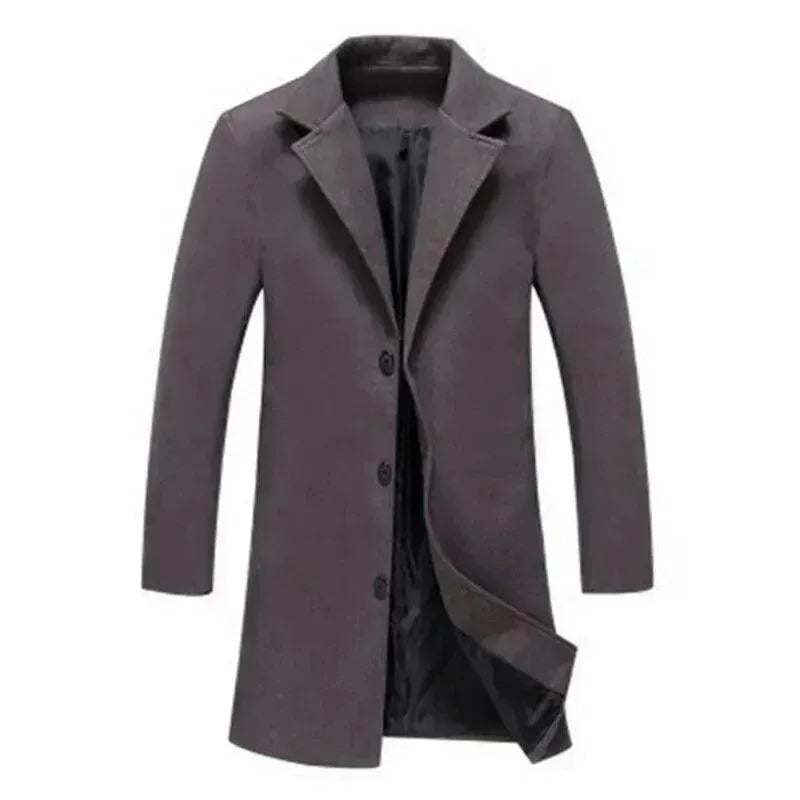 Men's Wool Overcoat Slim Fit Formal Design