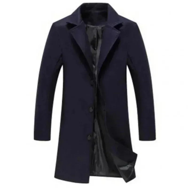 Men's Wool Overcoat Slim Fit Formal Design