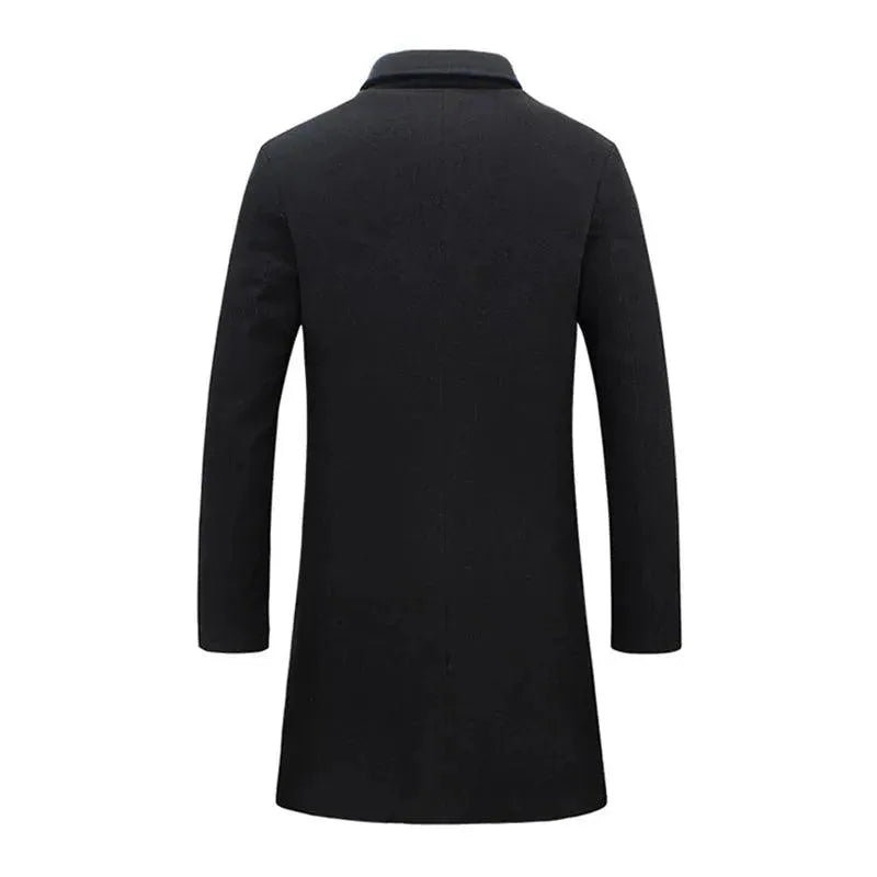 Men's Wool Overcoat Slim Fit Formal Design
