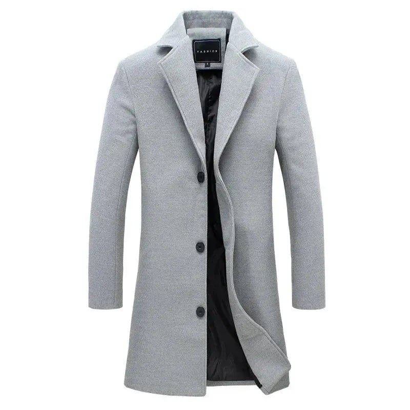 Men's Wool Overcoat Slim Fit Formal Design