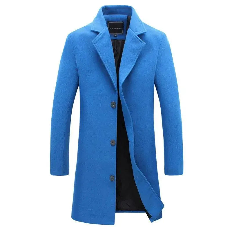 Men's Wool Overcoat Slim Fit Formal Design