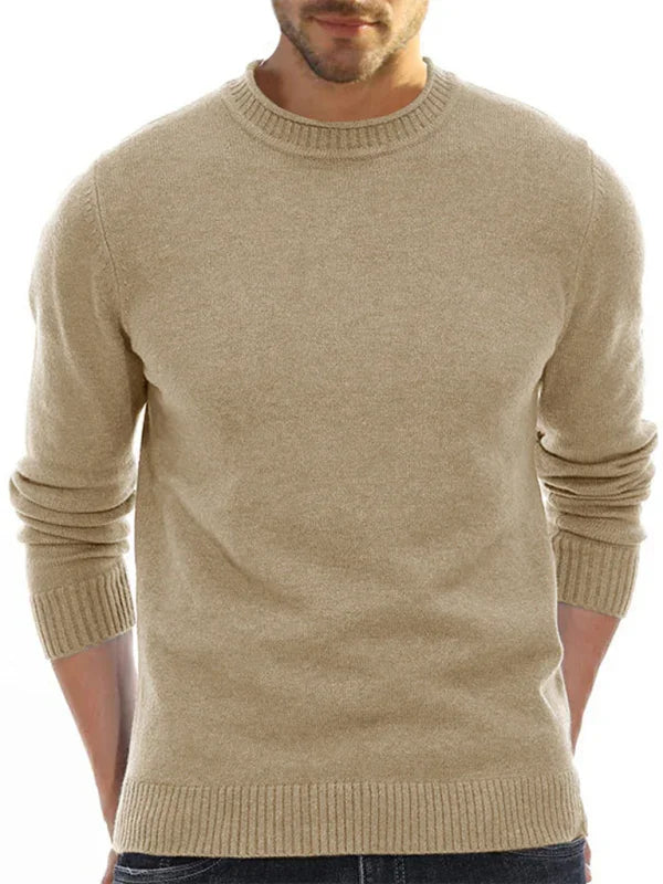 Men's pullover sweater crew neck sweater
