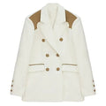 Oversized Luxury Blazer Women - Casual - Patchwork