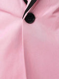 Pink Slim Fit Men Blazer