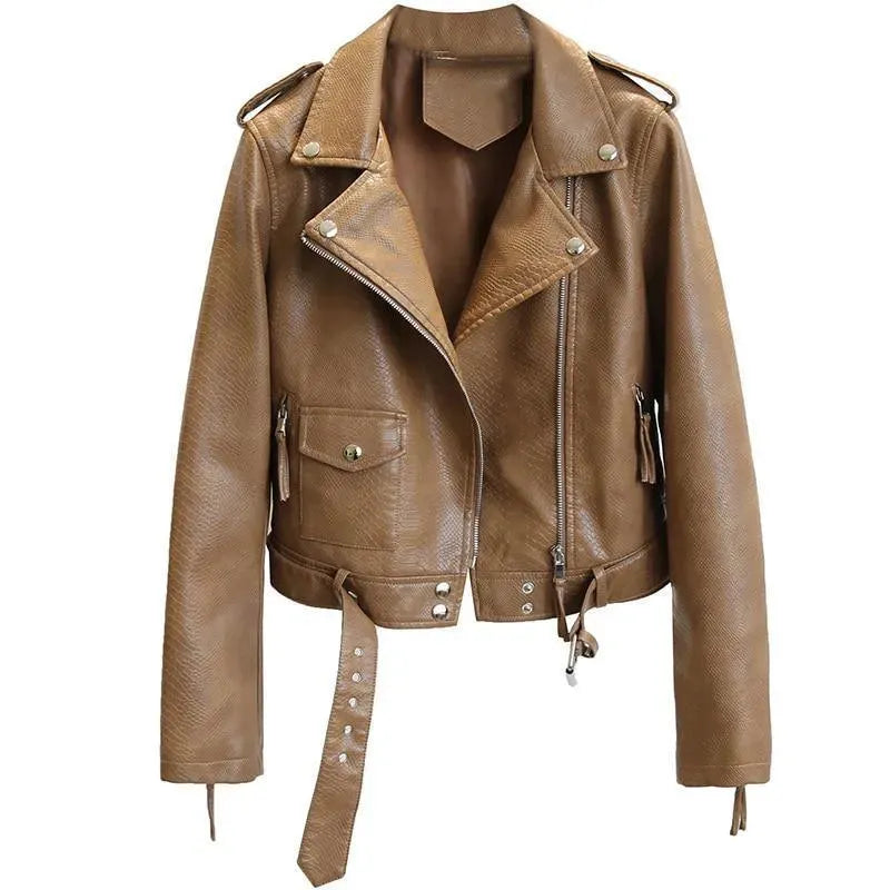 Women’s Animal Print Moto Jacket Style