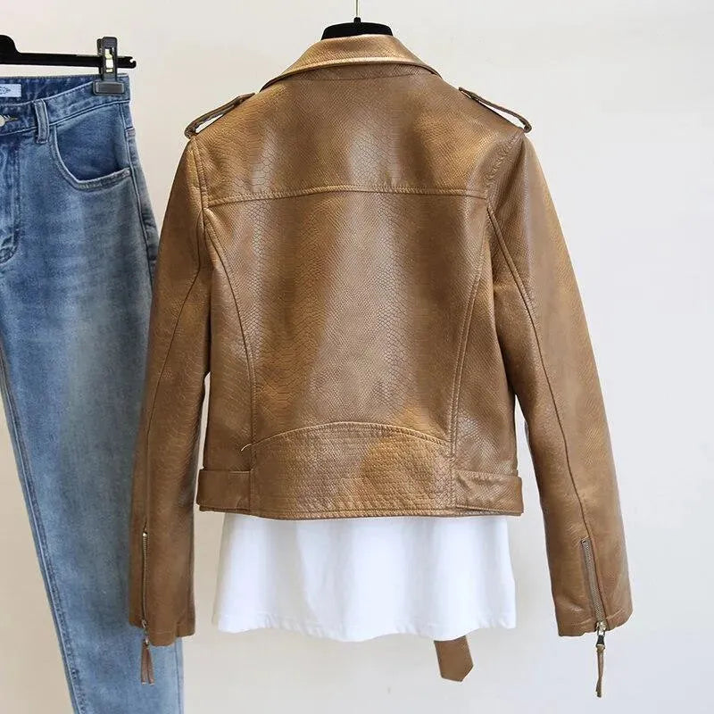 Women’s Animal Print Moto Jacket Style