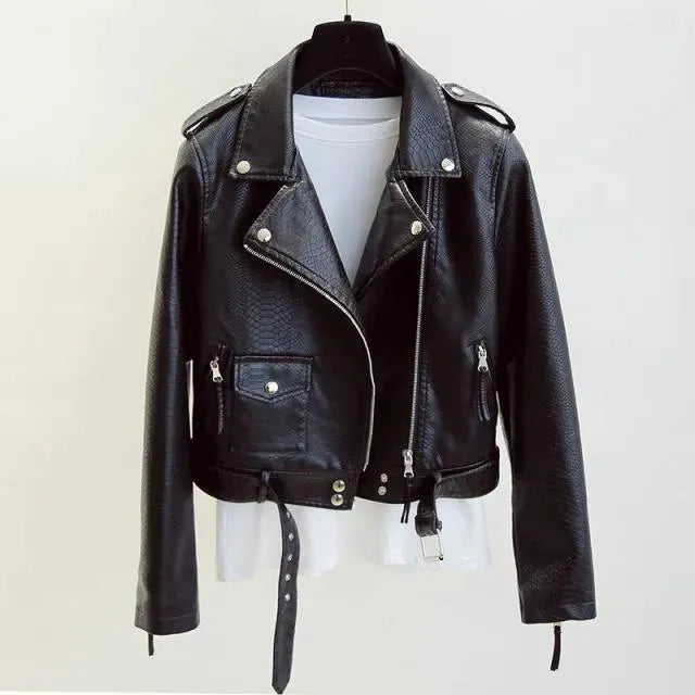Women’s Animal Print Moto Jacket Style