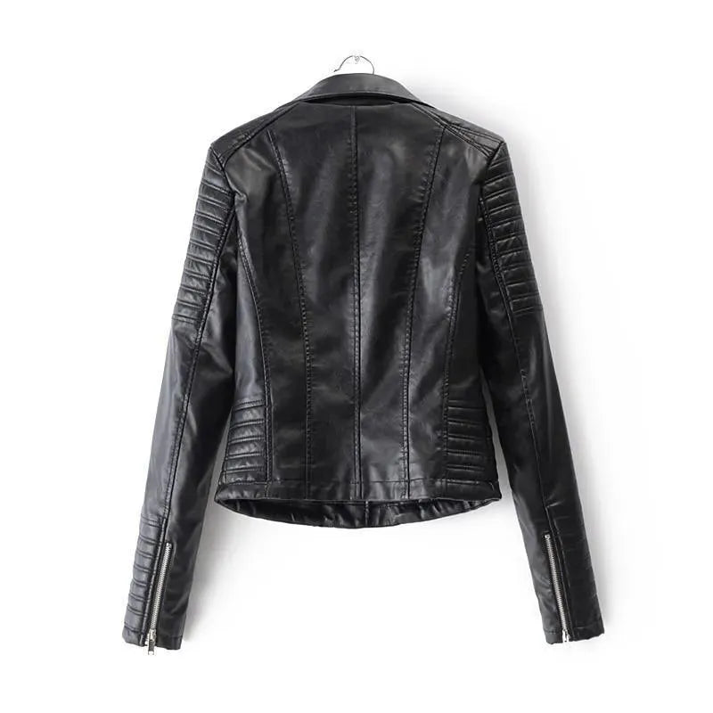 Women’s Asymmetric Moto Jacket Modern Style