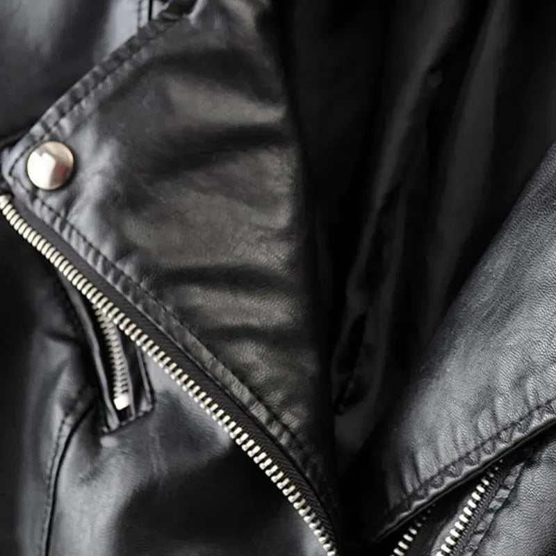 Women’s Asymmetric Moto Jacket Modern Style