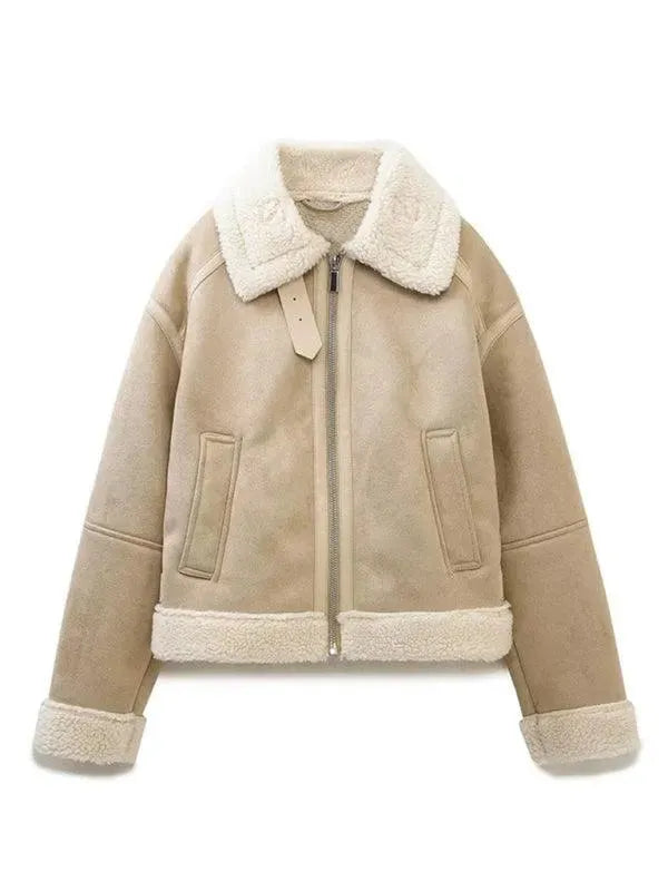 Women’s Aviator Bomber Jacket Reversible Style