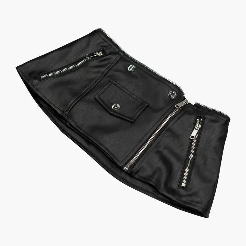 Women’s Belted Biker Jacket Edgy Style