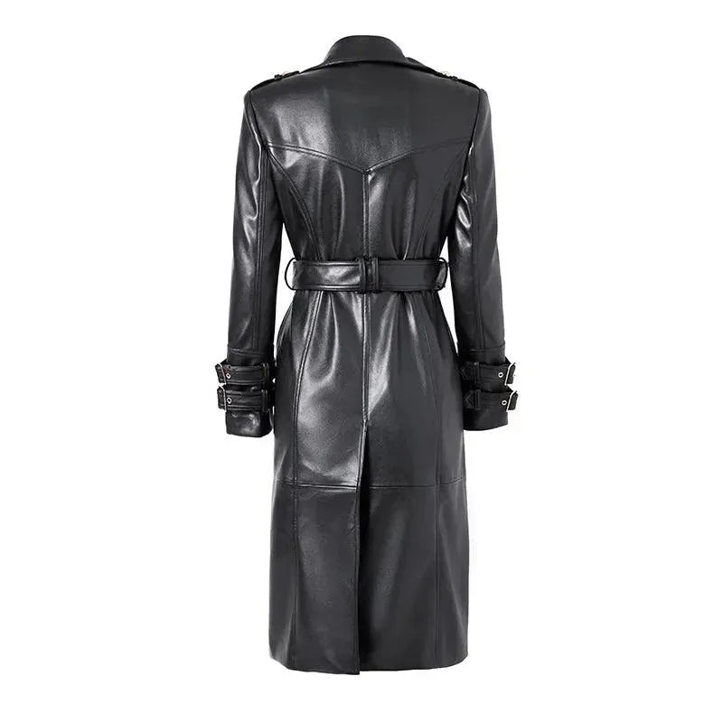 Women's Belted Trench Coat Double Breasted Style