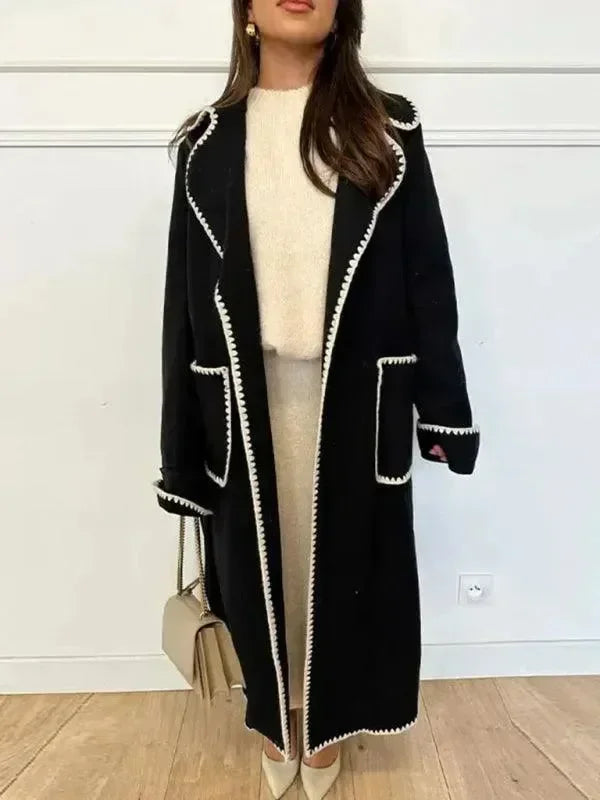Women's Belted Trench Coat Longline Oversized Style