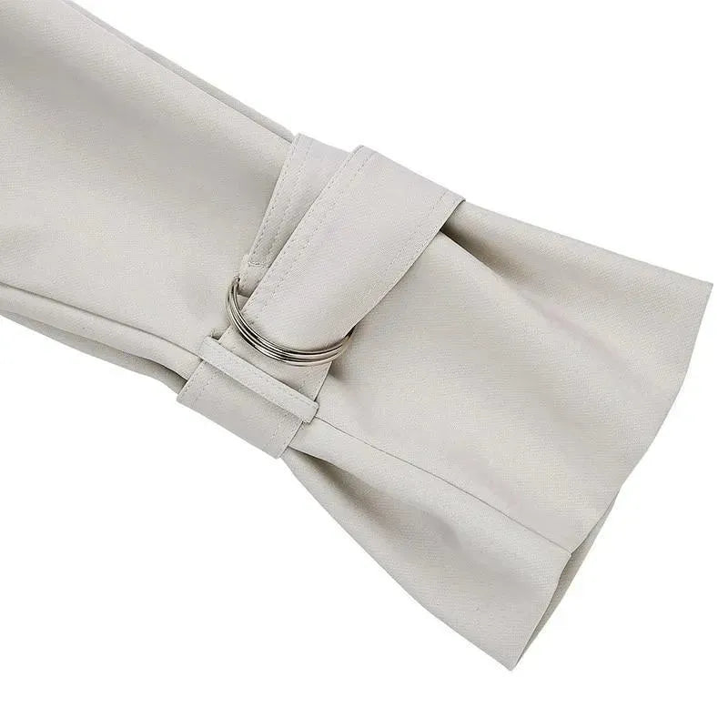 Women's Belted Trench Coat Longline Relaxed Style