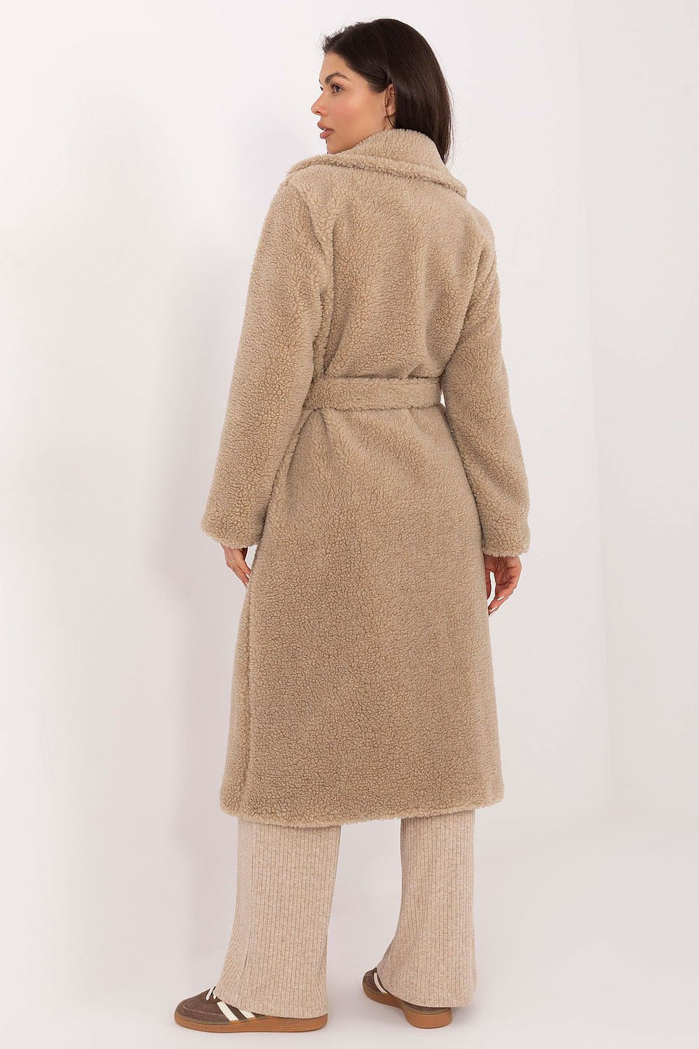 Women's Classic Belted Trench Coat — Beige