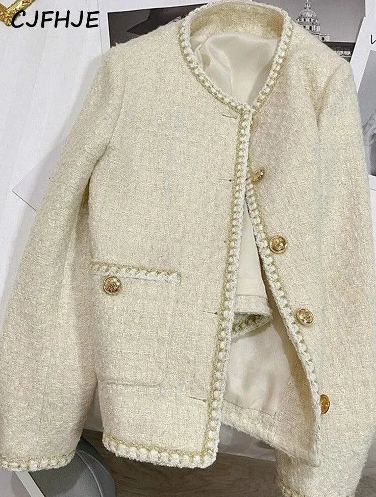 Women’s Classic Tweed Jacket Elegant Style