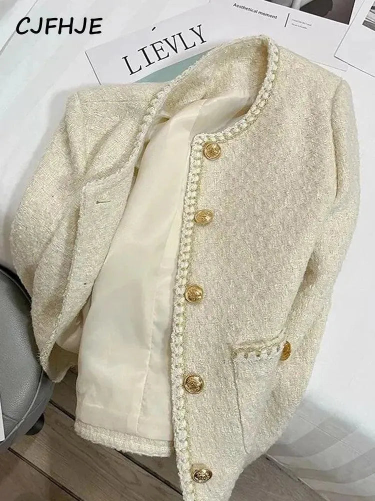 Women’s Classic Tweed Jacket Elegant Style
