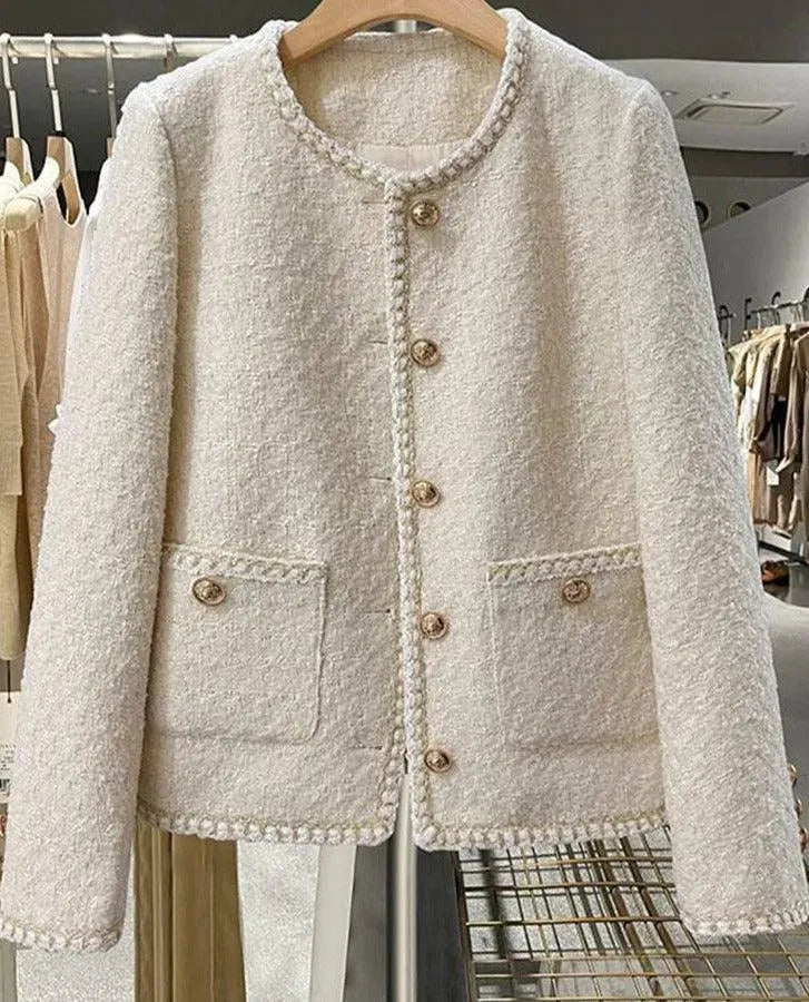 Women’s Classic Tweed Jacket Elegant Style