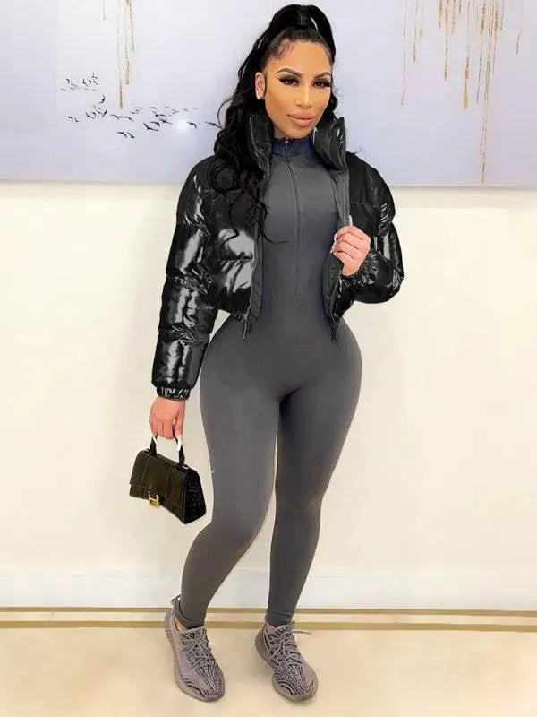 Women’s Cropped Puffer Jacket Modern Style