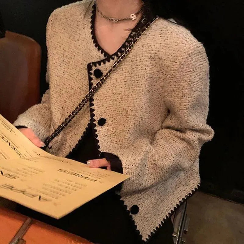 Women’s Cropped Tweed Pocket Jacket Style