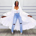 Women's Duster Coat Lightweight Longline Layering Style