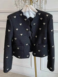 Women’s Embellished Tweed Jacket Statement Style
