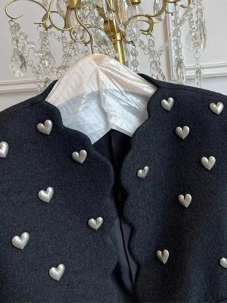 Women’s Embellished Tweed Jacket Statement Style