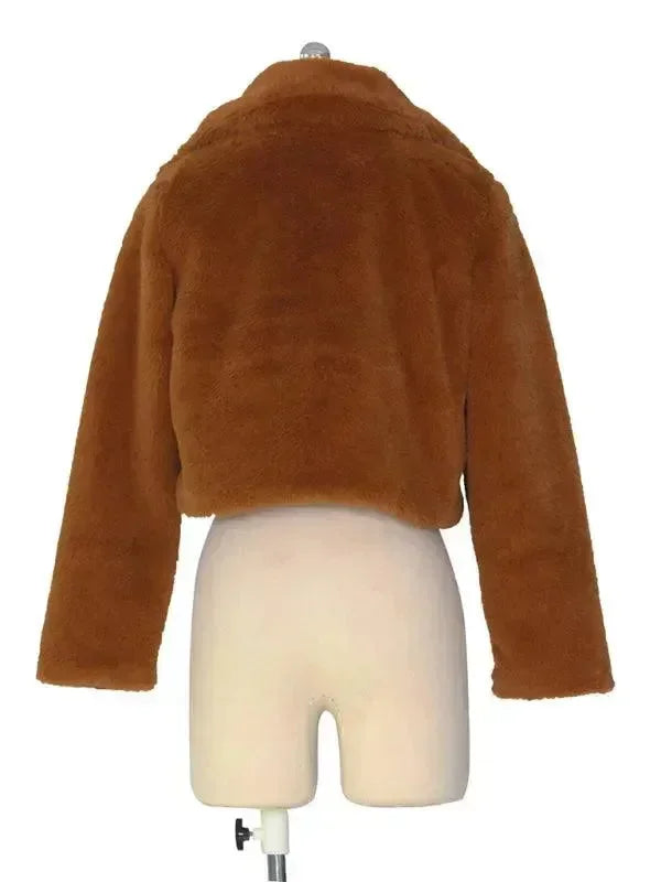 Women’s Faux Fur Bolero Jacket Warm Style