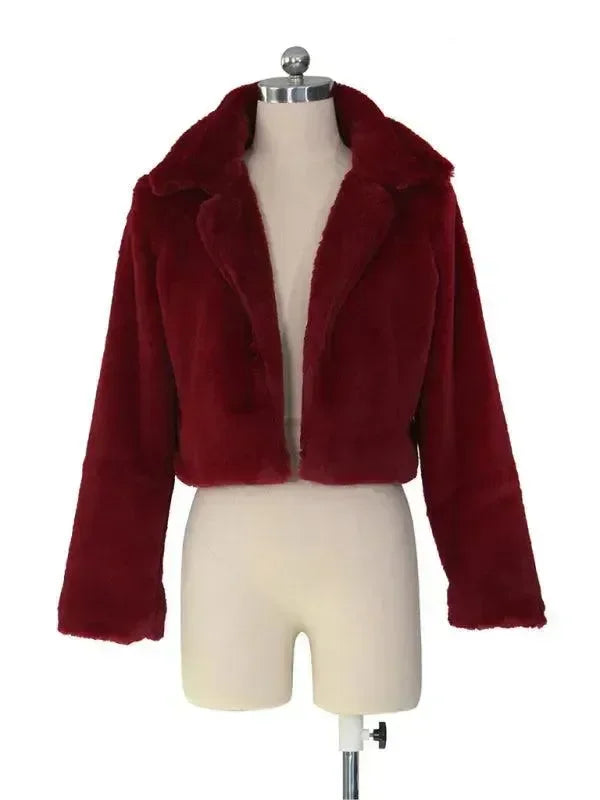 Women’s Faux Fur Bolero Jacket Warm Style