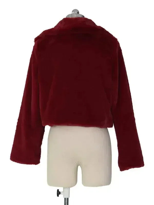 Women’s Faux Fur Bolero Jacket Warm Style