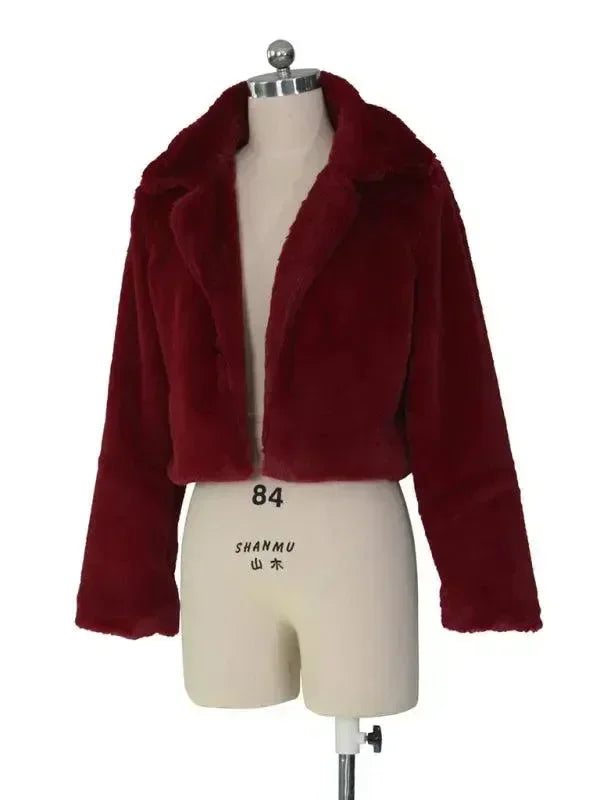 Women’s Faux Fur Bolero Jacket Warm Style