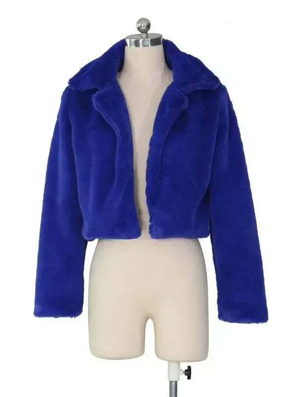 Women’s Faux Fur Bolero Jacket Warm Style