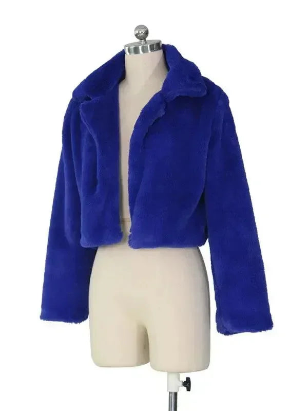 Women’s Faux Fur Bolero Jacket Warm Style