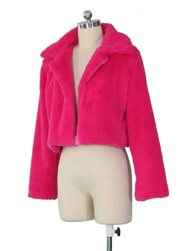 Women’s Faux Fur Bolero Jacket Warm Style