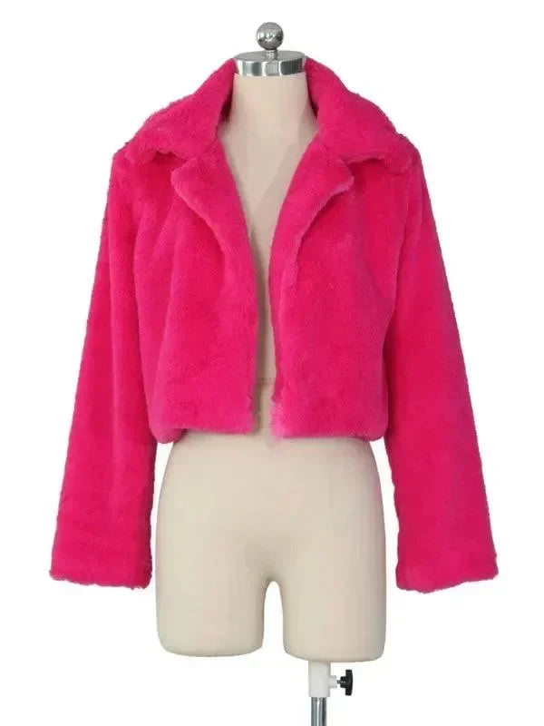 Women’s Faux Fur Bolero Jacket Warm Style
