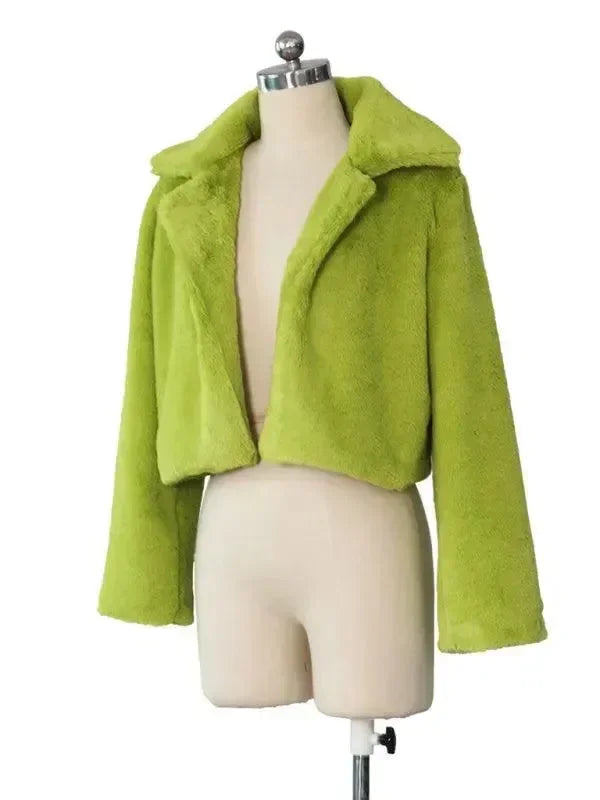 Women’s Faux Fur Bolero Jacket Warm Style