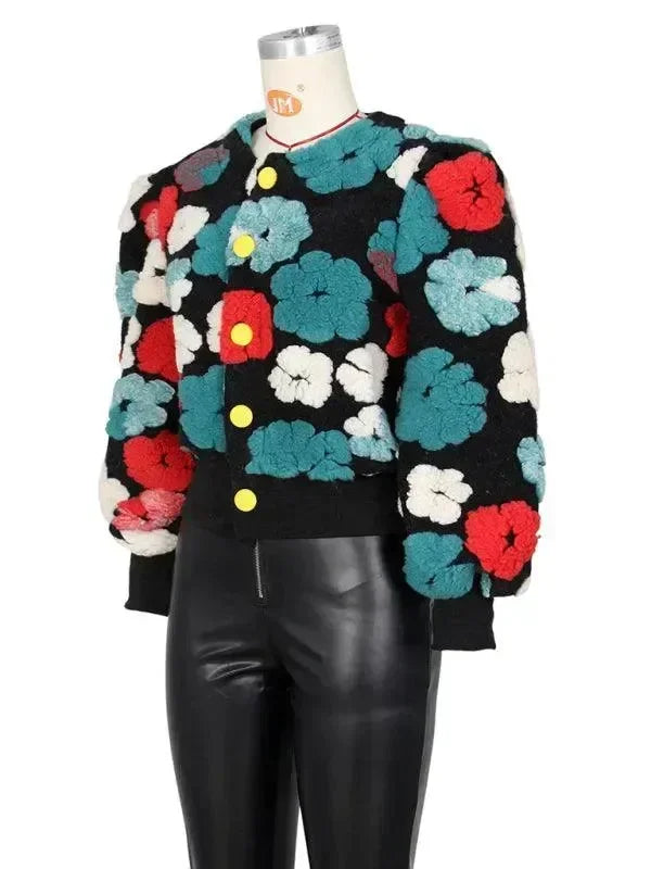 Women’s Floral Bolero Jacket Elegant Style