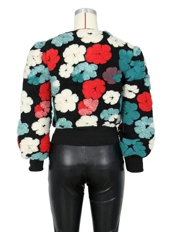 Women’s Floral Bolero Jacket Elegant Style