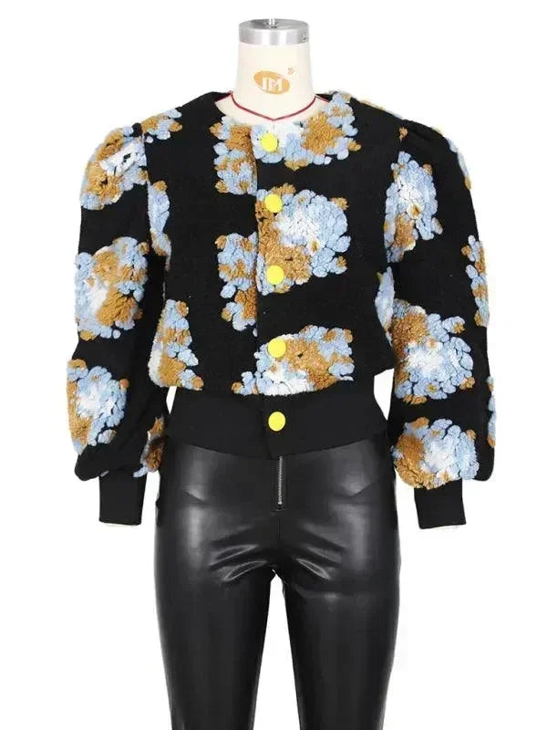 Women’s Floral Bolero Jacket Elegant Style