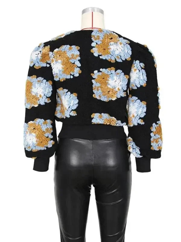 Women’s Floral Bolero Jacket Elegant Style
