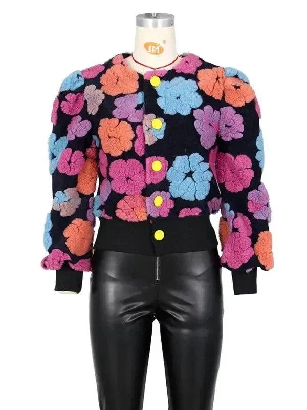 Women’s Floral Bolero Jacket Elegant Style